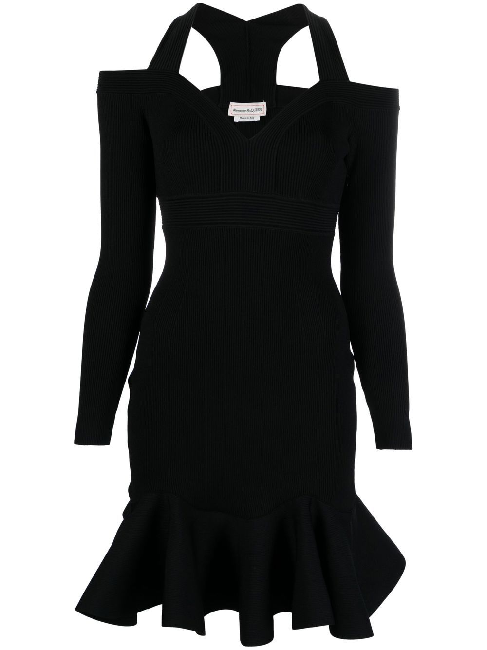 Alexander Mcqueen Alexander McQueen Short knitted dress with V-neck