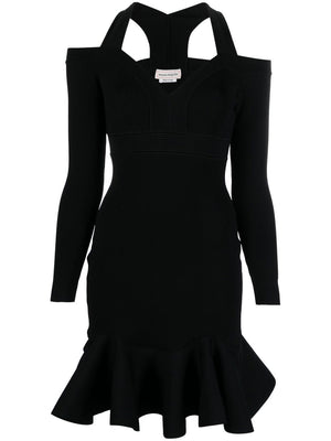 Alexander Mcqueen Alexander McQueen Short knitted dress with V-neck