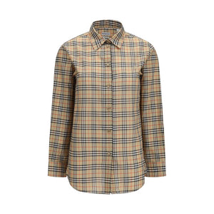 Burberry Beige Cotton Pattern Shirt