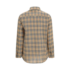 Burberry Beige Cotton Pattern Shirt