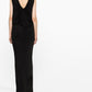 Saint Laurent Saint Laurent draped sleeveless jersey dress