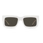 Hugo Boss White Acetate Sunglasses