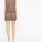 Saint Laurent Saint Laurent Sleeveless Draped Minidress