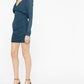 Saint Laurent Saint Laurent draped mini dress