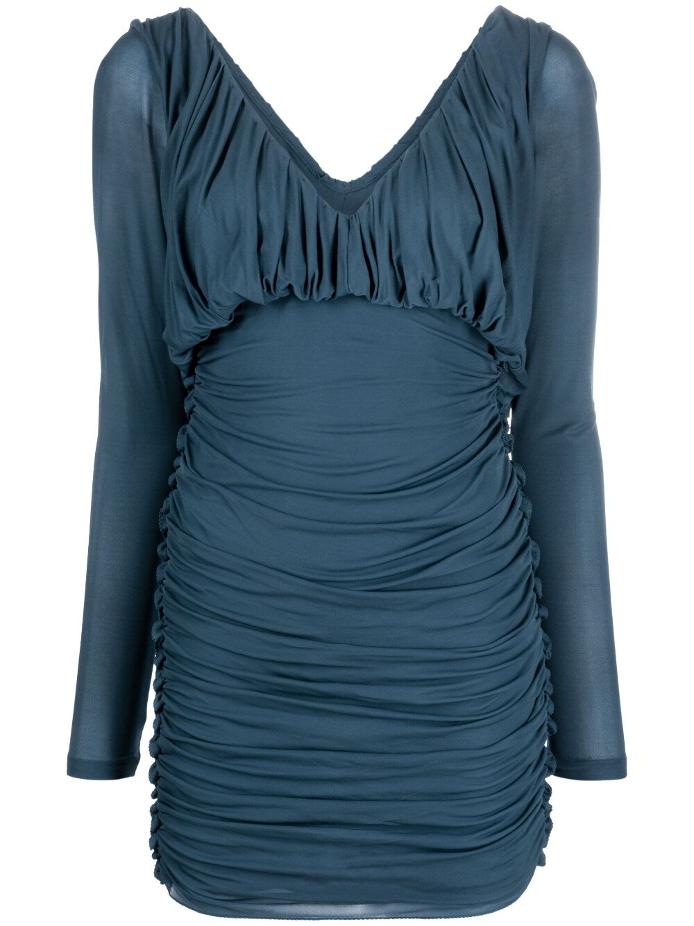 Saint Laurent Saint Laurent draped mini dress