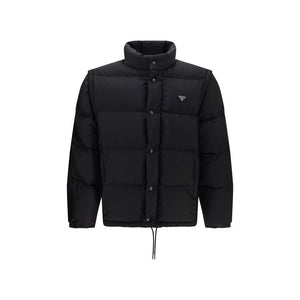 Prada Black Goose Down Full-Length Jacket