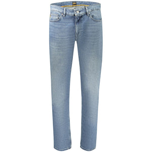 Hugo Boss Blu Cotton Men's Slim Jeans