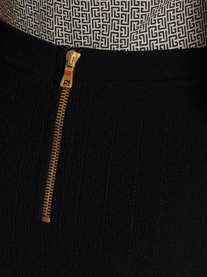 Balmain Balmain Button-detail knitted miniskirt