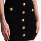 Balmain Balmain Button-detail knitted miniskirt
