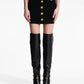 Balmain Balmain Button-detail knitted miniskirt