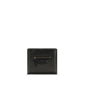 Balenciaga Black Lamb Ovis Aries Aries Wallet