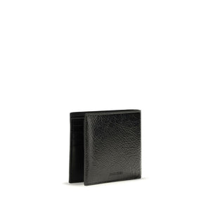 Balenciaga Black Lamb Ovis Aries Aries Wallet