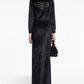Balenciaga Balenciaga Crystal embellished velvet zip-up hoodie