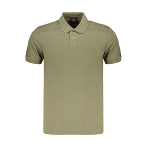 Hugo Boss Green Cotton Men's Polo Shirt