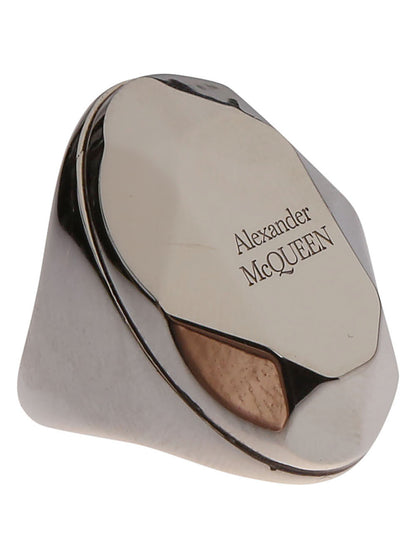 Alexander McQueen The Faceted Stone Ring