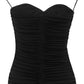Saint Laurent Saint Laurent ruched strapless top
