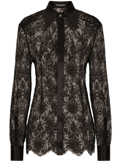 Dolce & Gabbana Dolce & Gabbana Semi-transparent shirt