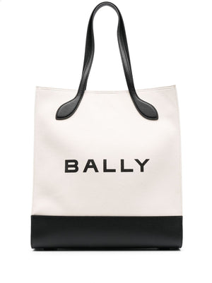 Bally Bally logo print tote bag