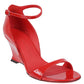 Ferragamo Ferragamo leather wedge sandals with open toe