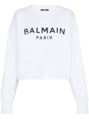Balmain Balmain Logo-print cotton sweatshirt