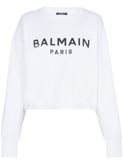 Balmain Balmain Logo-print cotton sweatshirt