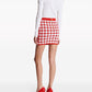 Balmain Balmain Gingham fine-knit miniskirt