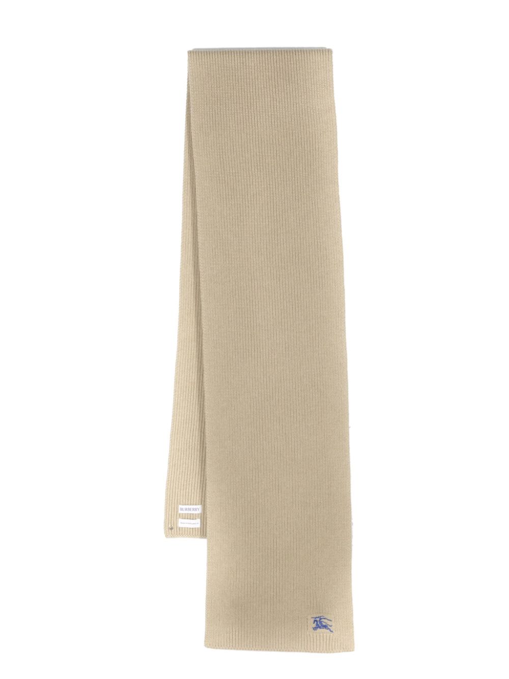 Burberry Burberry EKD-embroidered cashmere scarf