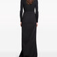 Balenciaga slit tailored maxi skirt