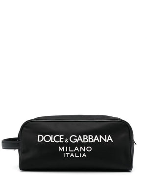 Dolce & Gabbana Dolce & Gabbana Nylon toiletry bag with rubberized logo