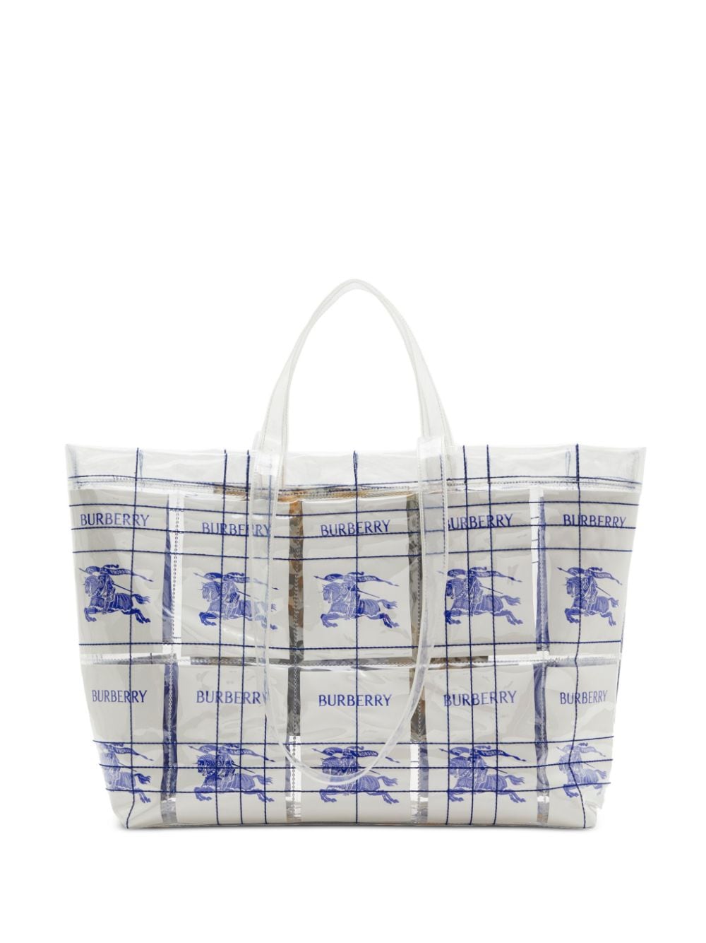 Burberry Burberry EKD logo-tag Transparent Tote Bag
