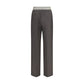 Versace Gray Wool Oves Aries Pants