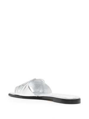Alexander Mcqueen Alexander McQueen Slide sandals with embossed logo