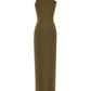 Saint Laurent One shoulder silk dress