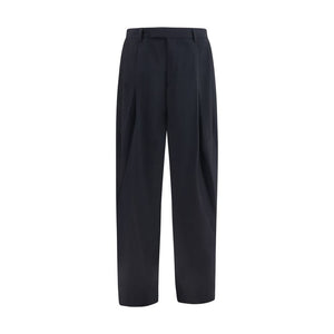 Giorgio Armani Blue Wool Oves Aries Dress Pants
