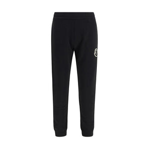Moncler Black Cotton Athletic Pants