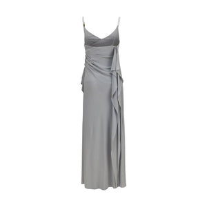 Versace Gray Viscose Casual Dress