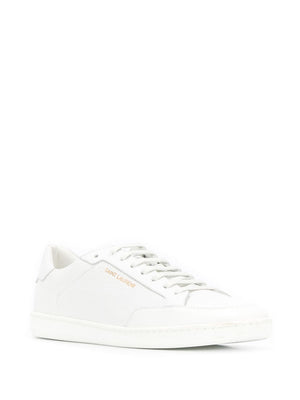 Saint Laurent Court Classic SL/10 Leather Sneakers White