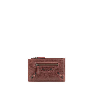 Balenciaga Bordeaux Lamb Ovis Aries Aries Wallet