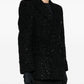 Balenciaga Balenciaga Hourglass tweed-texture padded-shoulder wool-blend blazer