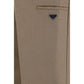 Prada Brown Cotton Casual Pants