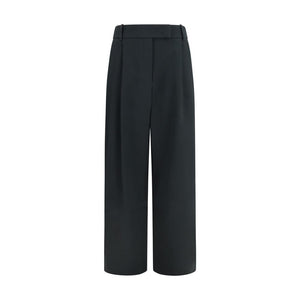 Giorgio Armani Black Silk Casual Pants