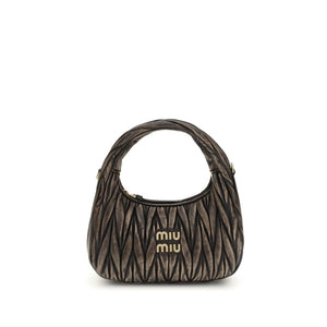 Miu Miu Brown Lamb Ovis Aries Aries Shoulder Bag