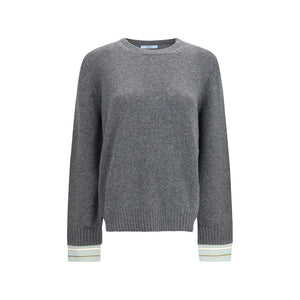 Prada Gray Wool Oves Aries Sweatshirt