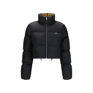 Prada Black Goose Down Full-Length Jacket