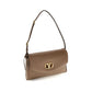 Valentino Garavani Brown Calf Leather Bos Taurus Shoulder Bag