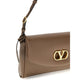 Valentino Garavani Brown Calf Leather Bos Taurus Shoulder Bag