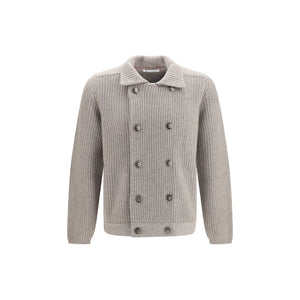 Brunello Cucinelli Gray Cashmere Cardigan