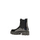 Prada Black Calf Leather Bos Taurus Chelsea Boots