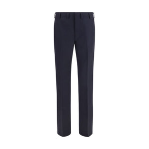 Prada Blue Wool Oves Aries Dress Pants