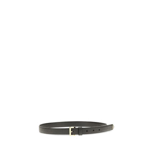 Prada Black Calf Leather Bos Taurus Regular Belt
